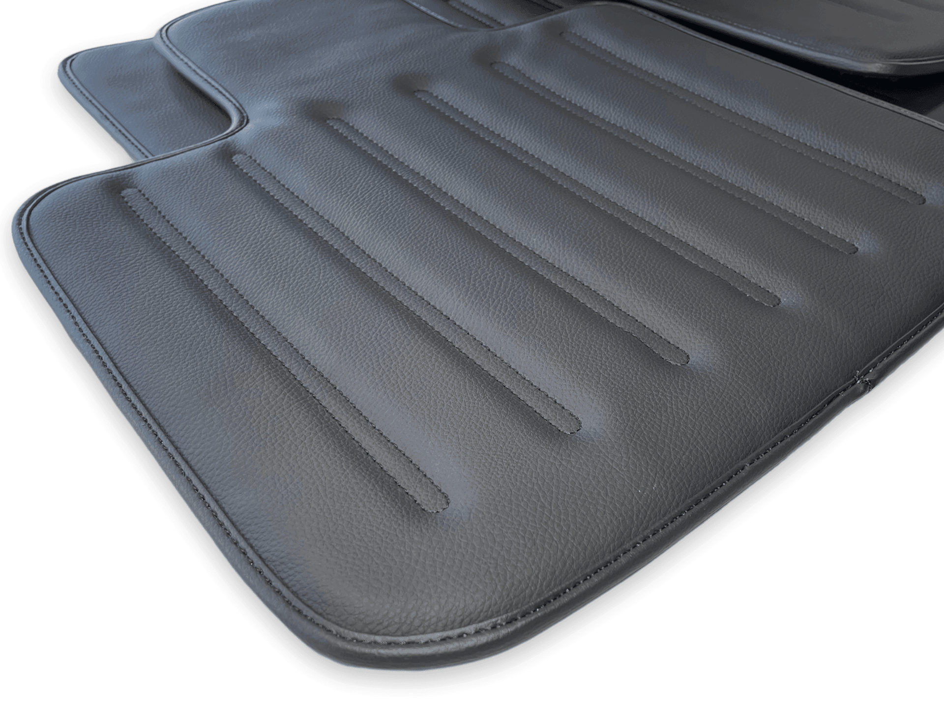 Leather Floor Mats For Rolls Royce Black Badge Phantom Drophead Coupe 2007–2016 Black - AutoWin