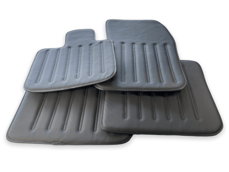 Leather Floor Mats For Rolls Royce Shadow 1965-1977 Black - AutoWin