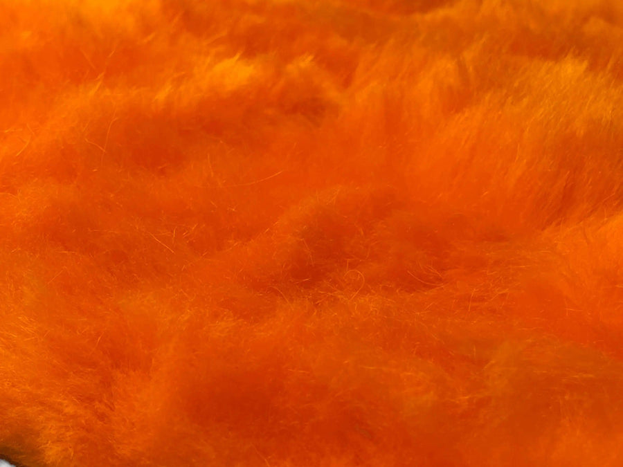 Orange Sheepskin Floor Mats For Bentley Flying Spur (2013-2019) Er56 Design Brand - AutoWin