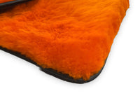Orange Sheepskin Floor Mats For Bentley Flying Spur (2013-2019) Er56 Design Brand - AutoWin