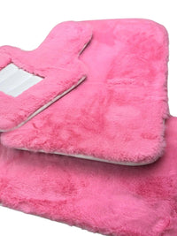 Pink Sheepskin Floor Mats For Bentley Flying Spur (2013-2019) Er56 Design Brand - AutoWin