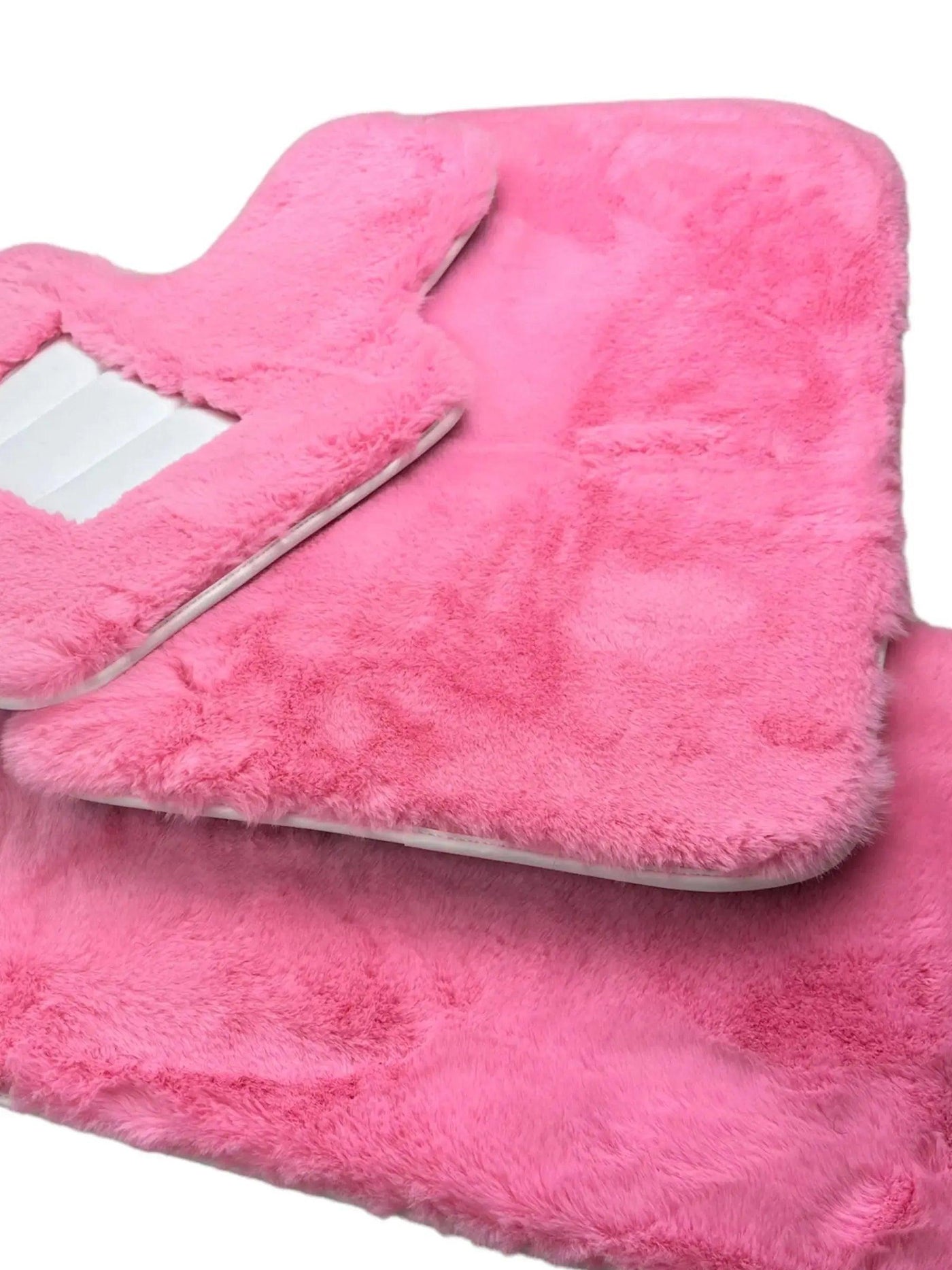 Pink Sheepskin Floor Mats For Bentley Mulsanne (2010-2020) Er56 Design Brand - AutoWin