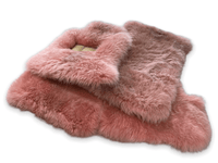 Pink Sheepskin Floor Mats For Rolls Royce Shadow 1965-1977 Er56 Design Brand - AutoWin