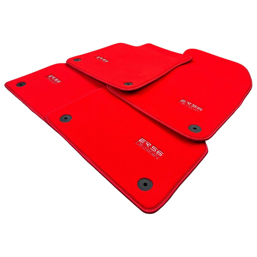 Red Floor Mats for Audi A4 - B7 Sedan (2005-2008) | ER56 Design - AutoWin