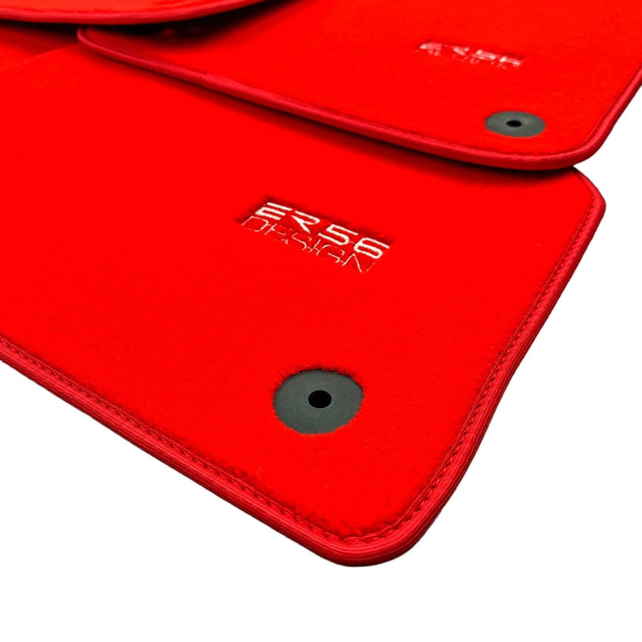 Red Floor Mats for Audi A6 - C6 Avant Facelift (2008-2011) | ER56 Design - AutoWin