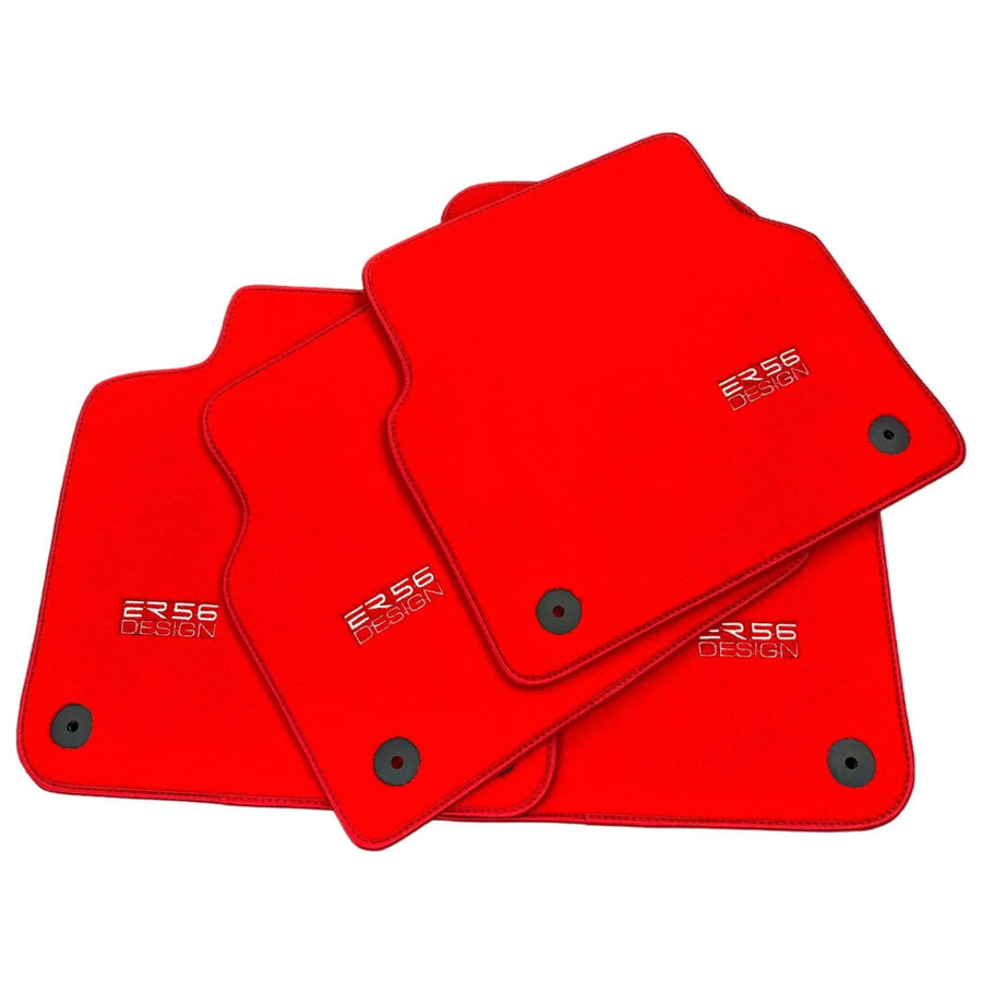 Red Floor Mats for Audi A6 - C6 Avant Facelift (2008-2011) | ER56 Design - AutoWin