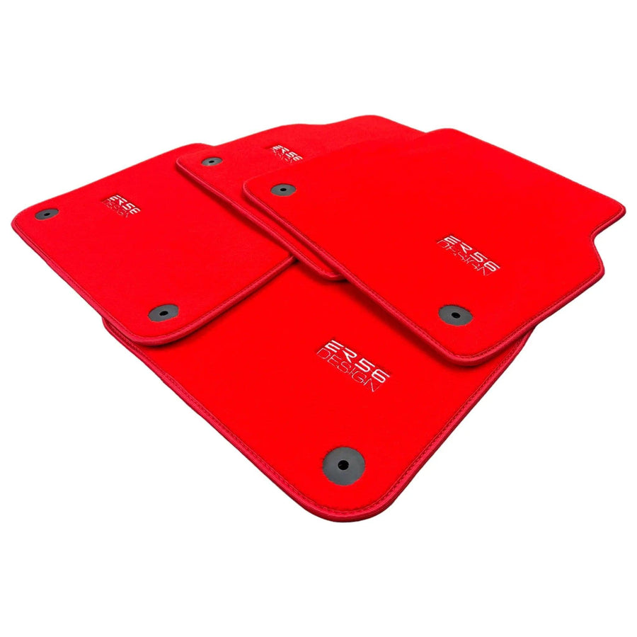 Red Floor Mats for Audi A6 - C6 Avant Facelift (2008-2011) | ER56 Design - AutoWin