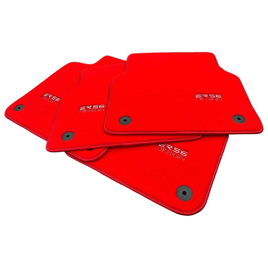 Red Floor Mats for Audi A6 - C6 Avant Facelift (2008-2011) | ER56 Design - AutoWin
