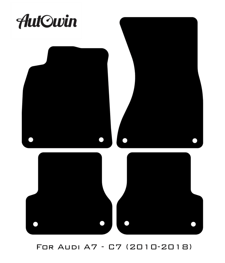 Red Floor Mats for Audi A7 - C7 (2010-2018) | ER56 Design - AutoWin