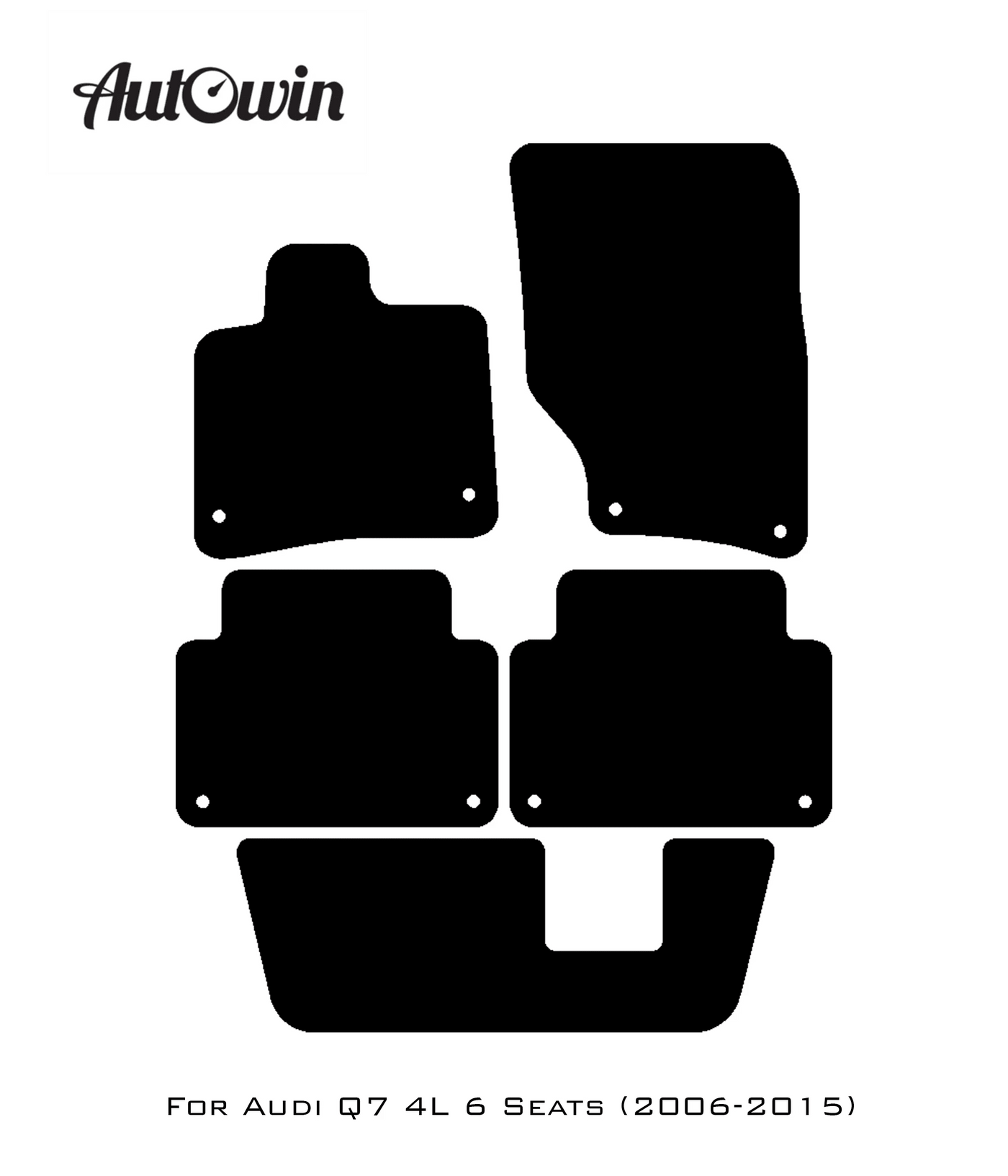 Red Floor Mats for Audi Q7 4L (2006-2015) | ER56 Design - AutoWin