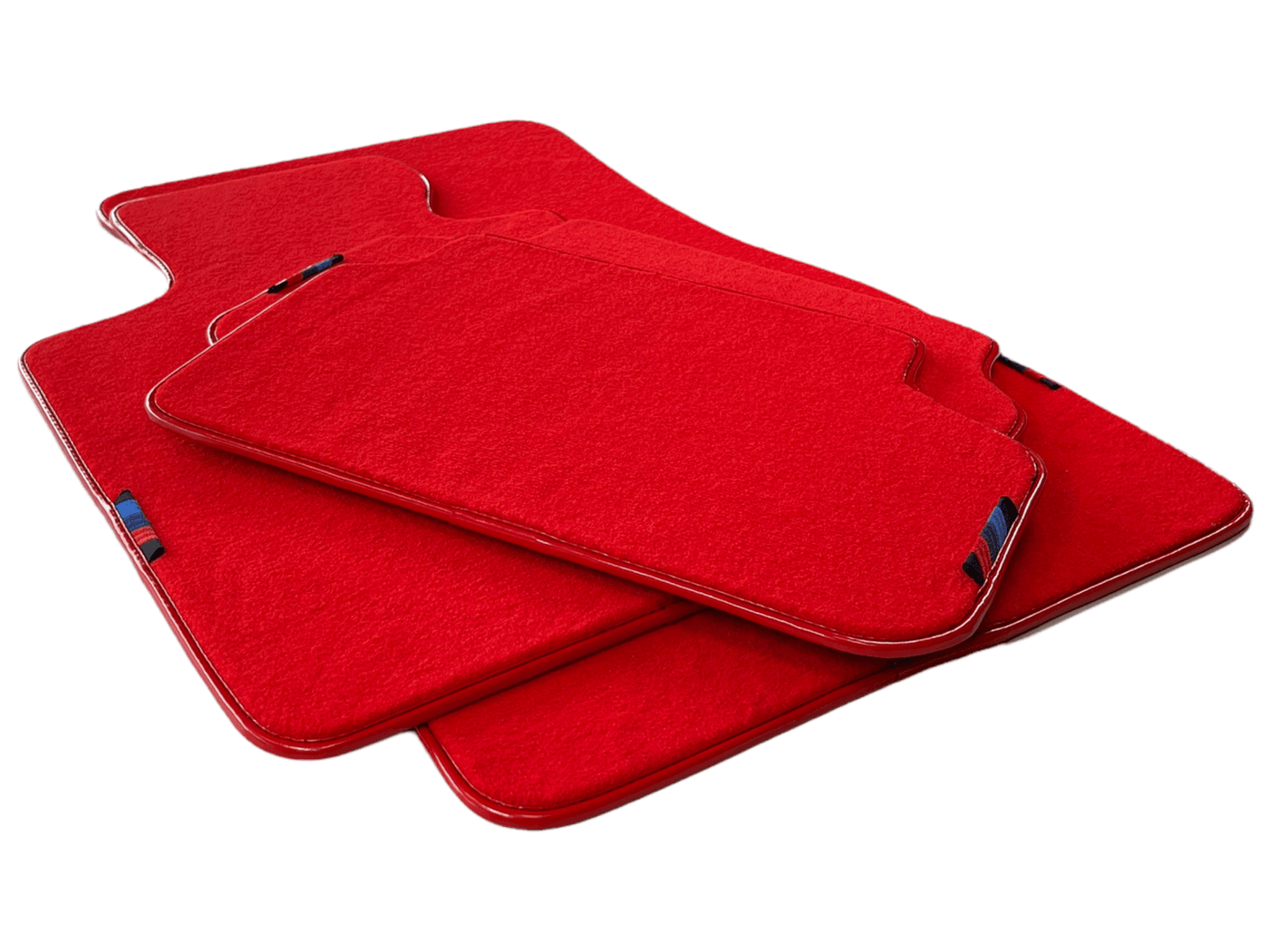 Red Floor Mats For BMW 1 Series E82 With M Package AutoWin Brand - AutoWin