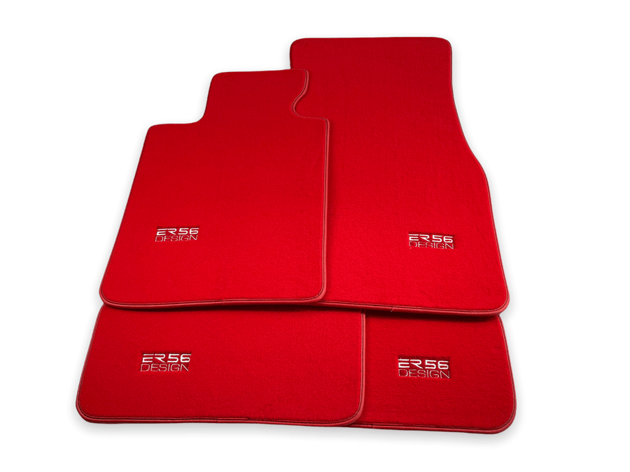 Red Floor Mats For BMW 1 Series E87 - ER56 Design Brand - AutoWin