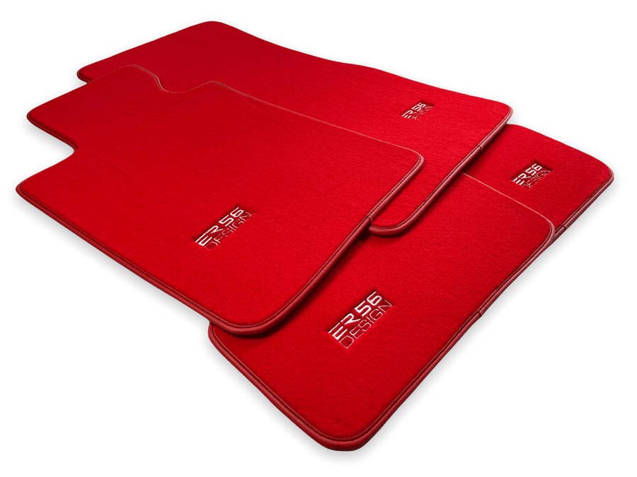 Red Floor Mats For BMW 1 Series E87 - ER56 Design Brand - AutoWin