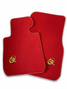 Red Floor Mats For BMW 3 Series E46 Convertible ROVBUT Brand Tailored Set Perfect Fit Green SNIP Collection - AutoWin