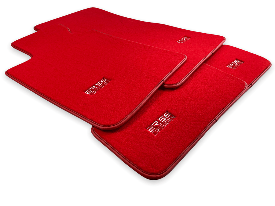 Red Floor Mats For BMW 3 Series E93 LCI - ER56 Design Brand - AutoWin