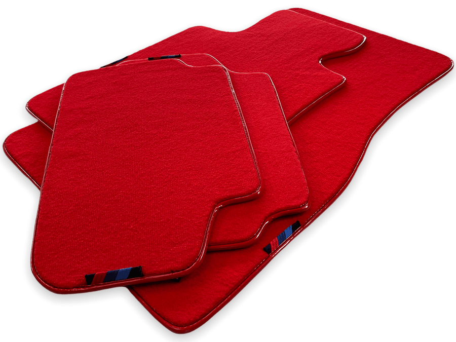 Red Floor Mats For BMW 4 Series F33 With M Package AutoWin Brand - AutoWin