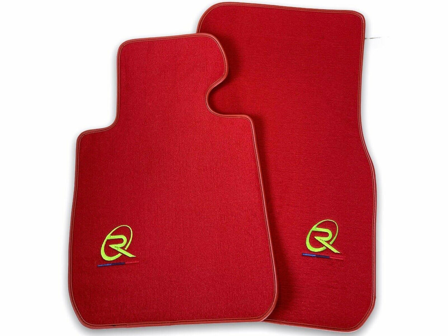 Red Floor Mats For BMW 4 Series G22 Coupe ROVBUT Brand Tailored Set Perfect Fit Green SNIP Collection - AutoWin
