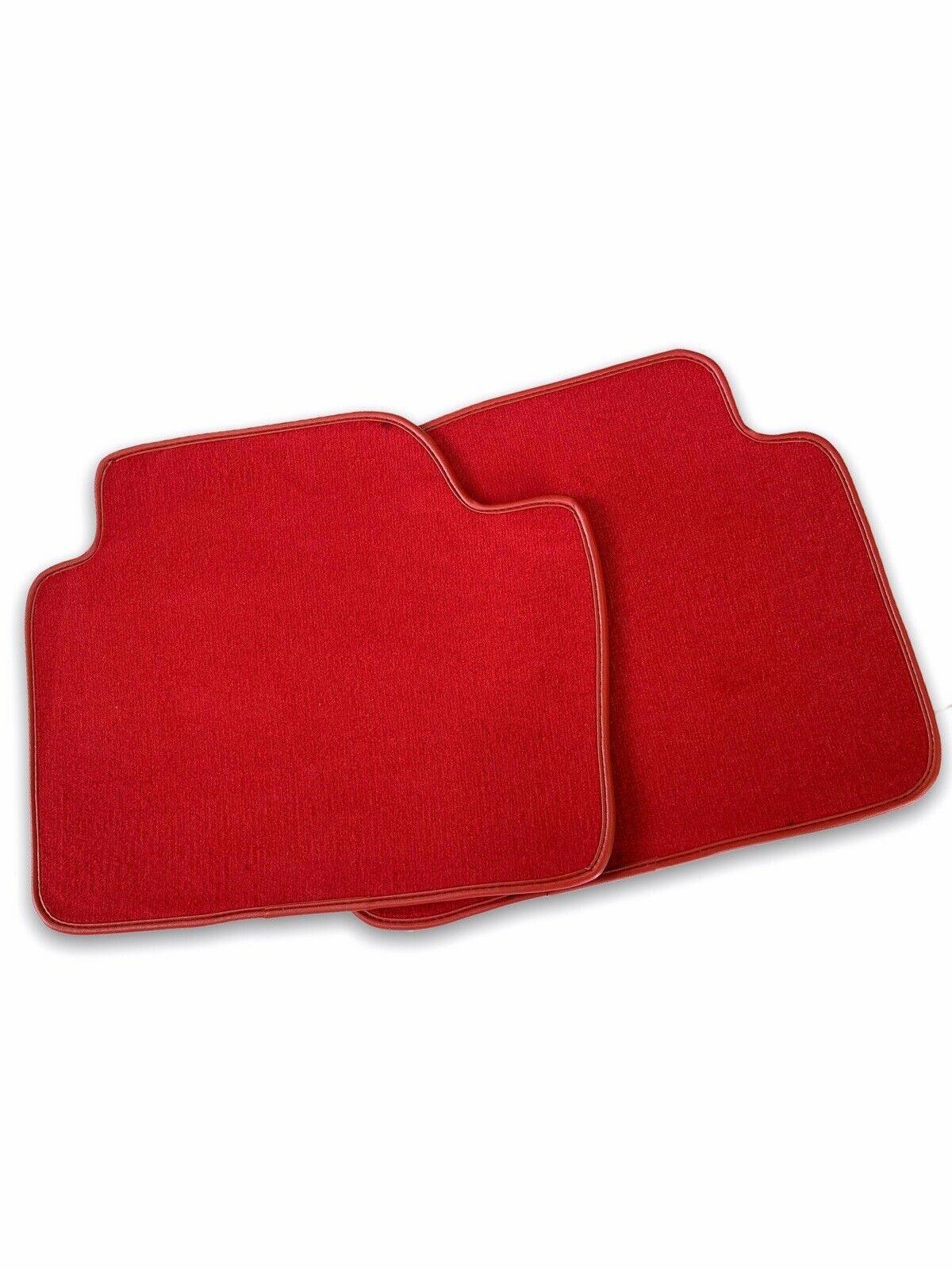 Red Floor Mats For BMW M3 G80 ROVBUT Brand Tailored Set Perfect Fit Green SNIP Collection - AutoWin