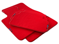 Red Floor Mats For BMW X1 Series F48 With M Package - AutoWin