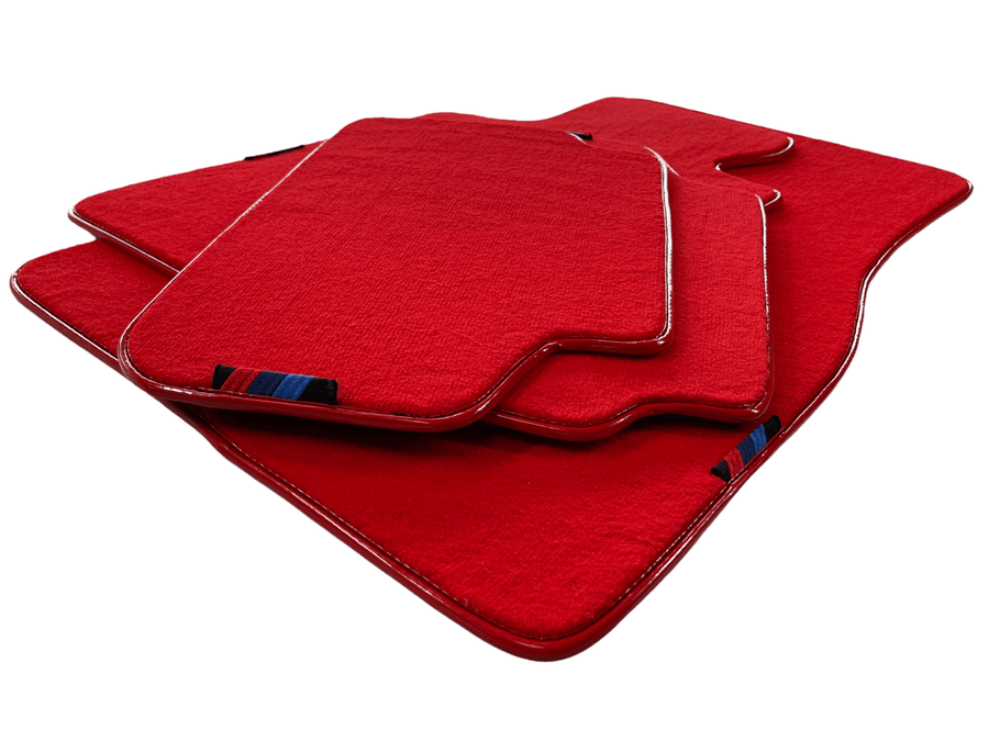 Red Floor Mats For BMW X4 Series F26 With M Package - AutoWin
