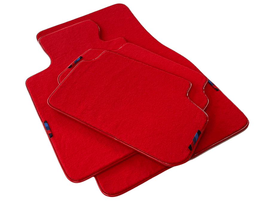 Red Floor Mats For BMW X4 Series F26 With M Package - AutoWin
