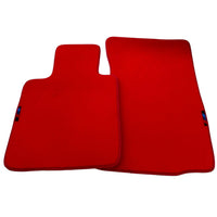 Red Floor Mats For BMW Z4 Series E85 Convertible (2003-2008) With M Package AutoWin Brand - AutoWin