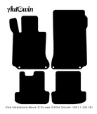 Red Floor Mats For Mercedes Benz C-Class C204 Coupe (2011-2015) | Limited Edition - AutoWin