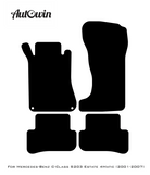 Red Floor Mats For Mercedes Benz C-Class S203 Estate 4Matic (2001-2007) | Limited Edition - AutoWin