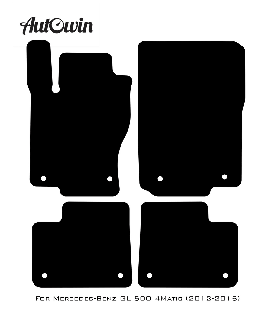 Red Floor Mats For Mercedes Benz GL-Class 500 4Matic (2012-2015) | Limited Edition - AutoWin