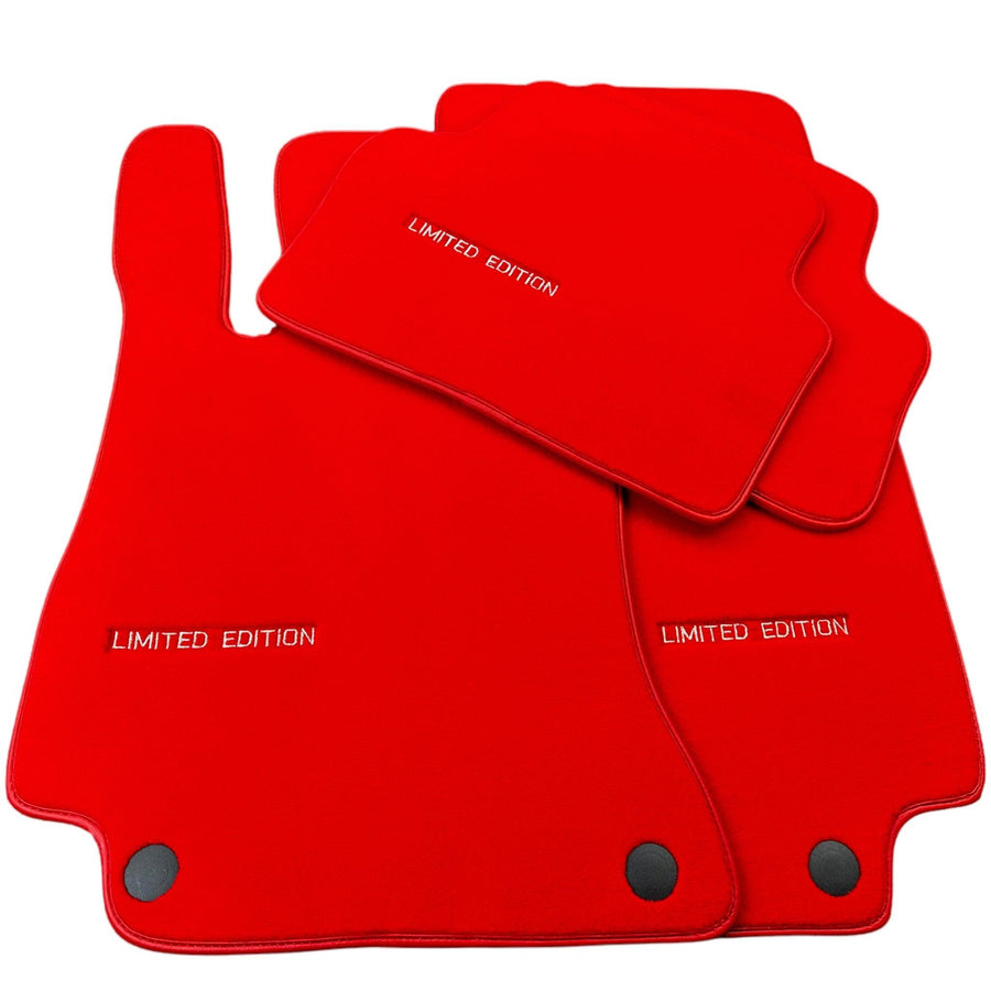Red Floor Mats For Mercedes Benz GLA-Class X156 (2017-2020) | Limited Edition - AutoWin