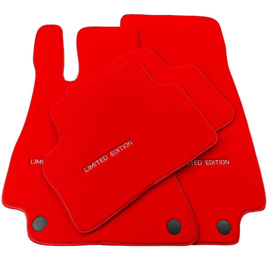 Red Floor Mats For Mercedes Benz GLA-Class X156 (2017-2020) | Limited Edition - AutoWin