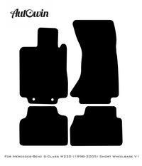 Red Floor Mats For Mercedes Benz S-Class W220 (1998-2005) Short Wheelbase | Limited Edition - AutoWin