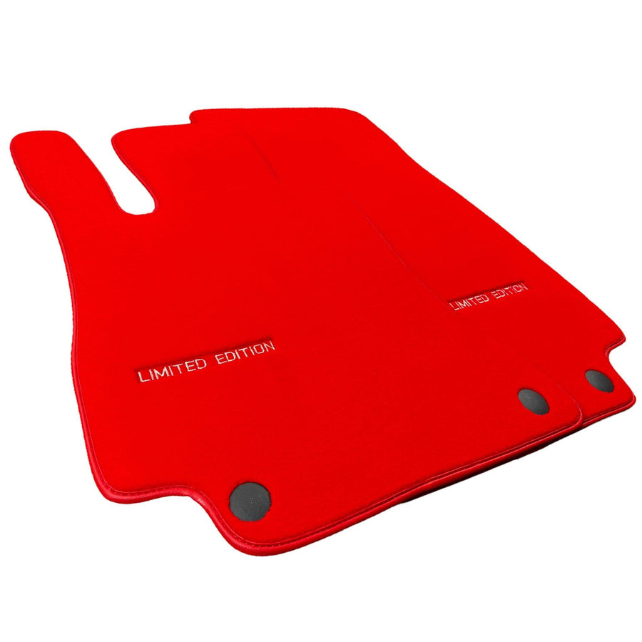 Red Floor Mats For Mercedes Benz V-Class 447 Front (2019-2023) | Limited Edition - AutoWin