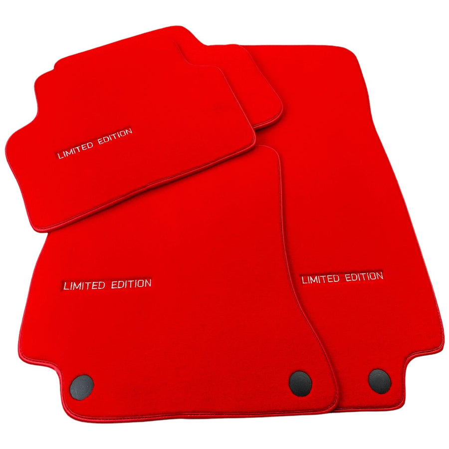 Red Floor Mats For Mercedes Benz V-Class 447 Front (2019-2023) | Limited Edition - AutoWin