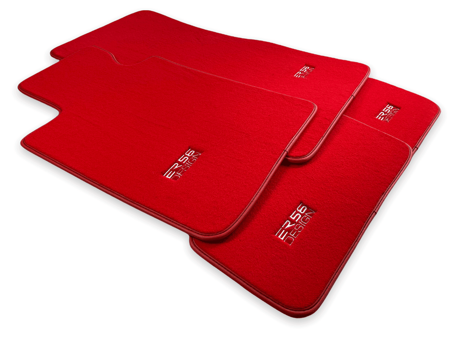 Red Mats For BMW 3 Series E46 Convertible - ER56 Design Brand - AutoWin
