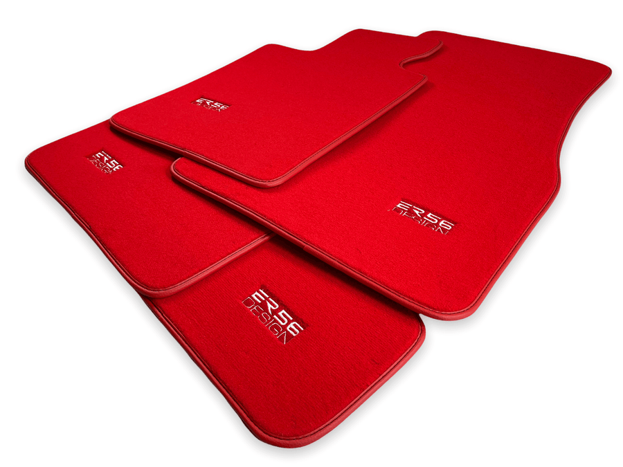 Red Mats For BMW 3 Series E46 Convertible - ER56 Design Brand - AutoWin
