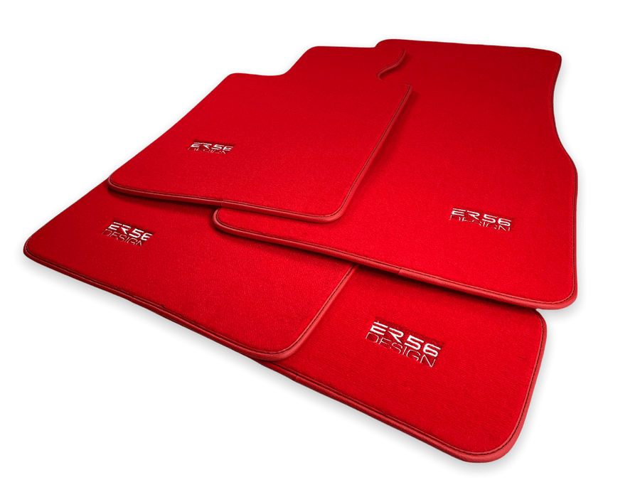 Red Mats For BMW 3 Series E46 Convertible - ER56 Design Brand - AutoWin