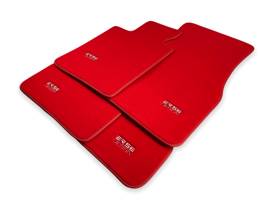 Red Mats For BMW 3 Series E46 Convertible - ER56 Design Brand - AutoWin