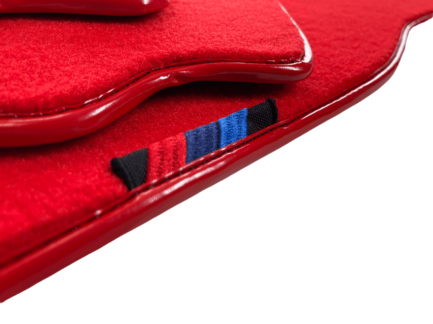 Red Mats For BMW 5 Series E28 Sedan With M Package AutoWin Brand - AutoWin