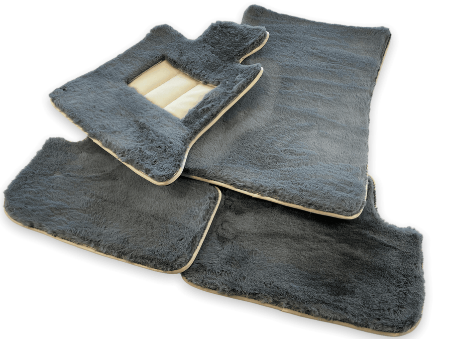 Sheepskin Floor Mats For Rolls Royce Dawn Rr6 2016-2023 Er56 Design Brand - AutoWin
