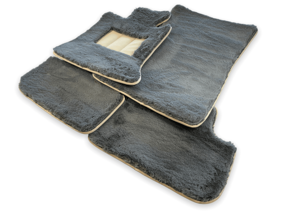 Sheepskin Floor Mats For Rolls Royce Dawn Rr6 2016-2023 Er56 Design Brand - AutoWin