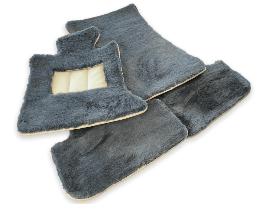 Sheepskin Floor Mats For Rolls Royce Phantom VIII (2017-2024) ER56 Design Brand - AutoWin