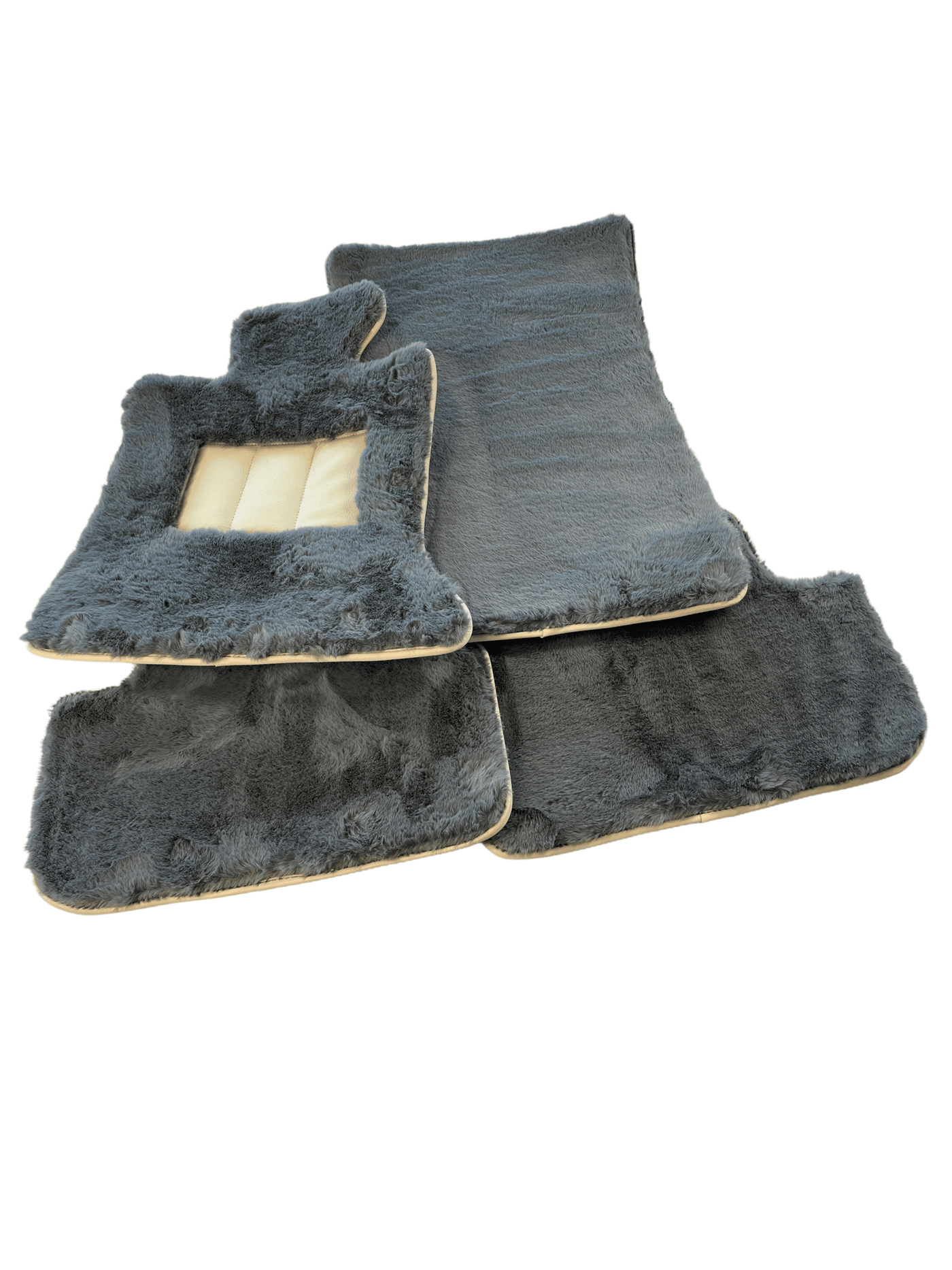 Sheepskin Floor Mats For Rolls Royce Shadow 1965-1977 Er56 Design Brand - AutoWin